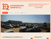 Tablet Screenshot of desguacehnoszorritos.com